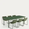 Kave Home Maurina Tuinset Staal Tegels Groen 223x101cm Online