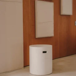 Kave Home Voetsteun Aiguablava Wit Cement Ø37cm