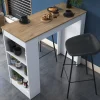 Arabic House Keukentafel Jalova Melamine Walnoot Wit