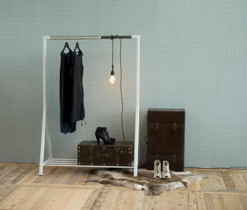 Giga Living Kledingrek Norvik 165cm - Wit Sale