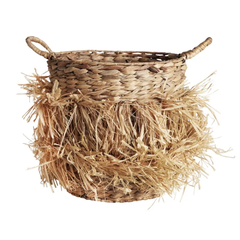 Kodu Mand Rond Kasses Naturel Fiber Bruin Clearance