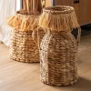 Kodu Mand Set van 2 Rond Kasses Naturel Fiber Bruin
