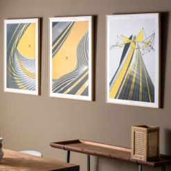 Kodu Wanddecoratie Set van 3 Janah Methacrylaat Multikleur