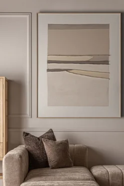 Kodu Wanddecoratie Valeria Canvas Beige