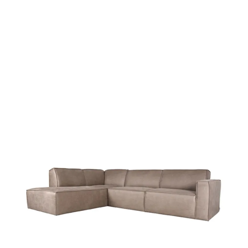 Label51 Bank Kay Micro Suede 2,5-Zits + Ottomane Links
