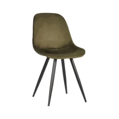 Label51 Eetkamerstoel Capri Leger Velvet