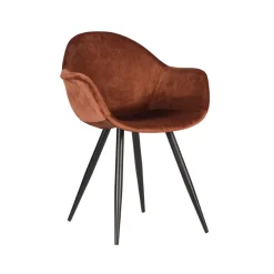 Label51 Eetkamerstoel Forli Rust Velvet