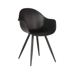 Label51 Eetkamerstoel Luca Zwart Clearance