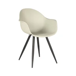 Label51 Eetkamerstoel Luca Wit Beige Outlet