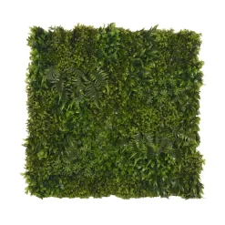 Label51 Wandpaneel Kunstplant Groen Kunststof 80x80cm
