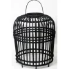 Het Mandenhuys Lampenkap Bamboo Open Zwart Small Clearance