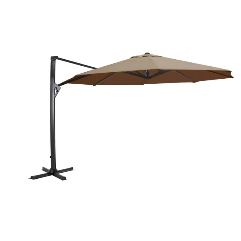 Lesli Living Zweefparasol Taurus Ø3,5Mtr Taupe Outlet