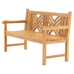 Lesli Living Bank Teak Cross 150cm Online