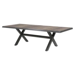 Lesli Living Tafel Castilla Negro Met Kruispoot  243x103cm Clearance