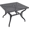Lesli Living Vierkante Tuintafel Trafalgar Gietaluminium 100x100cm Discount