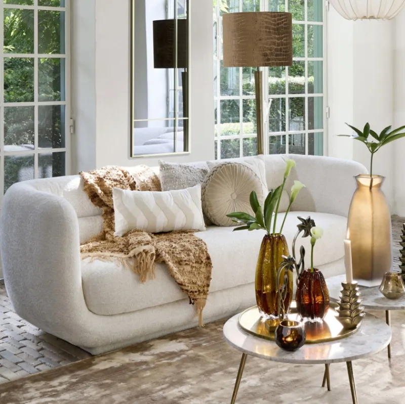Light & Living Bank Kialy 237cm Crème Online