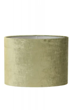 Light & Living Lampenkap Gemstone Ovaal Olive 45x21x32cm
