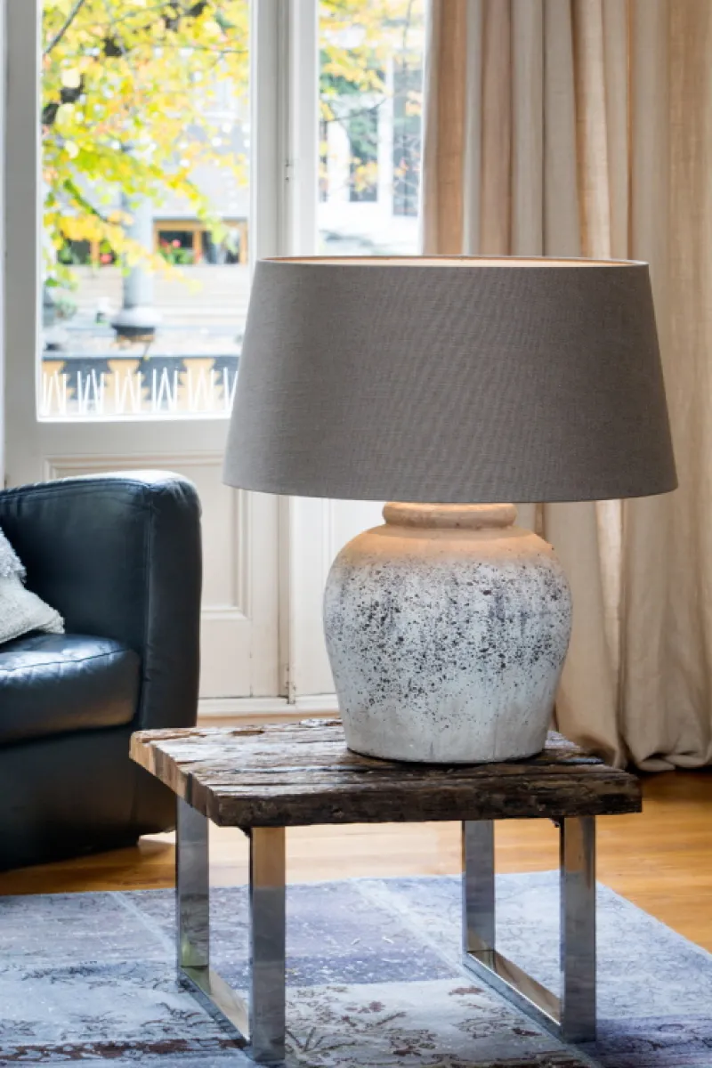 Light & Living Lampvoet Etna Antiek Ø40x50cm Grijs Online