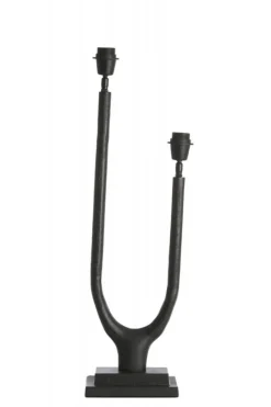 Light & Living Lampvoet Gavi 2-Lichts Mat Zwart Outlet