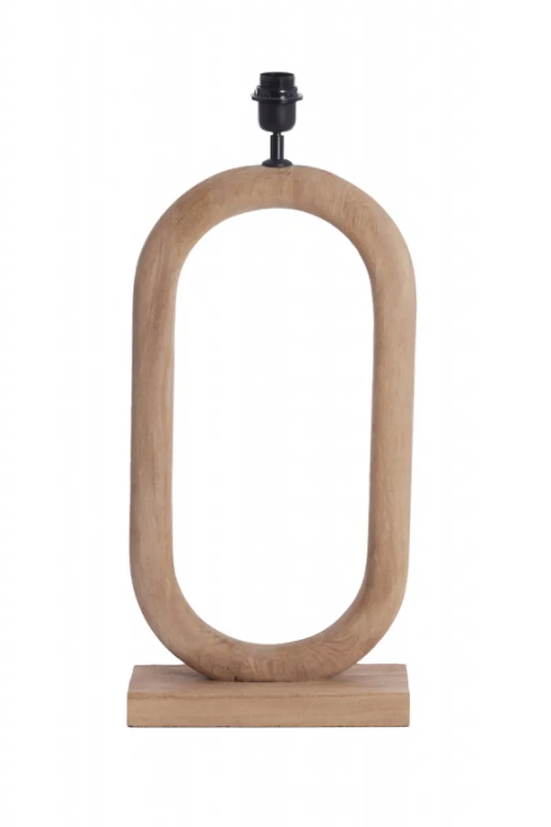 Light & Living Lampvoet Paceco Mangohout Mat Naturel 59cm