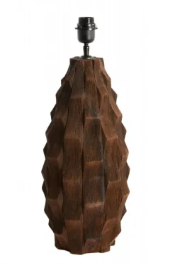 Light & Living Lampvoet Takabe Mangohout Chocolade Bruin 46cm Best