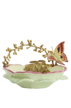 Light & Living Schaal Butterfly Groen New