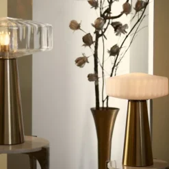 Light & Living Tafellamp Pleat Glas S