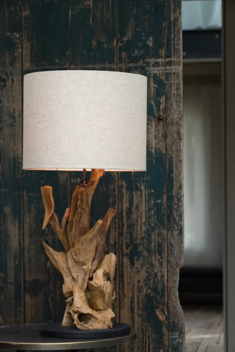 Light & Living Lampvoet Ikal Recycled Teakhout Naturel Bruin 50cm