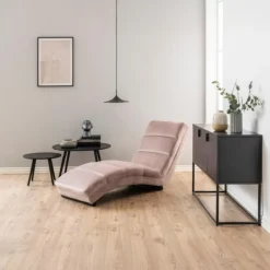 Giga Living Ligstoel Wikra Dusty Rose - Roze New