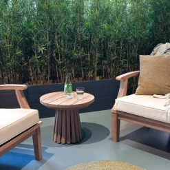 Livingfurn Loungetafel Cindo 50cm Rond Naturel