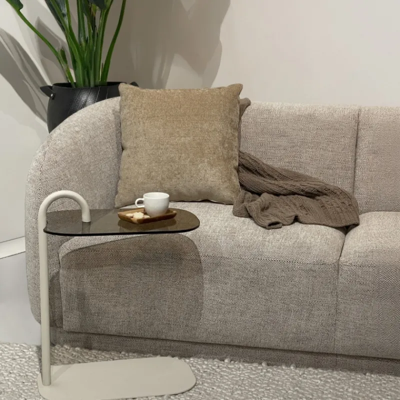 Livingfurn Bijzettafel Brix Amy Glas Beige Sale