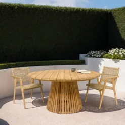 Livingfurn Tuinstoel Stapelbaar Anya Naturel