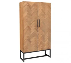 Livingfurn Wandkast Accent Big 105cm Teakhout Clearance