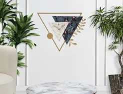 Mauro Ferretti Wandklok Triangle 75x59cm