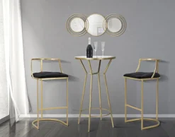 Mauro Ferretti Barkruk Istanbul Zwart/Goud Discount