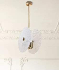 Mauro Ferretti Plafondlamp Glass Goud 2-Lichts Best