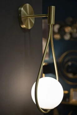 Mauro Ferretti Wandlamp Glamy Drop Goud
