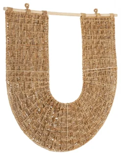 Must Living Wanddecoratie Ufo Naturel Abaca 106x104cm