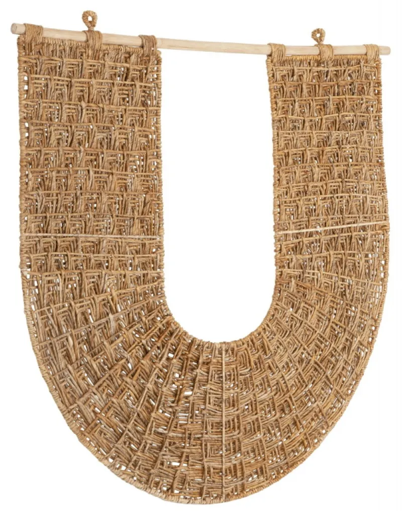 Must Living Wanddecoratie Ufo Naturel Abaca 106x104cm