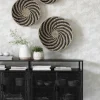Must Living Wandpaneel Whirl Zwart - Set van 3