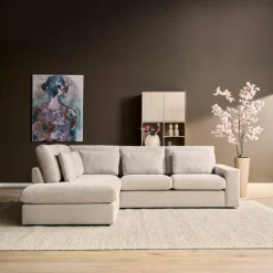 StarFurn MySofa Bank Jesse Ottomane + 2,5 zits Beige