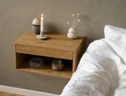 Giga Living Nachtkastje Avino Eiken 50cm - Naturel Hot