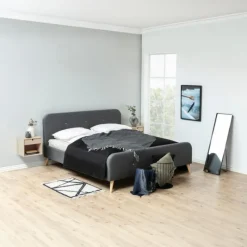 Giga Living Nachtkastje Dysta Eikenfineer Wit 33cm -