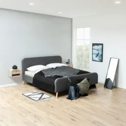 Giga Living Nachtkastje Dysta Eikenfineer Wit 21cm -