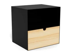Giga Living Nachtkastje Emina Zwart Bamboe 30cm -