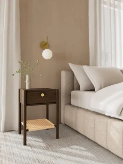 Giga Living Nachtkastje Hudson Gerookt Eiken 60cm - Bruin Discount