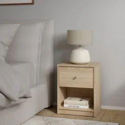 Giga Living Nachtkastje May 1 lade Hickory - Naturel Discount