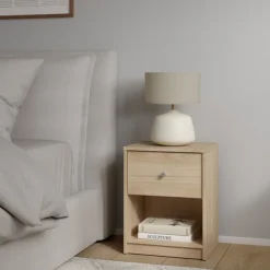 Giga Living Nachtkastje May Hickory met Open Vak -