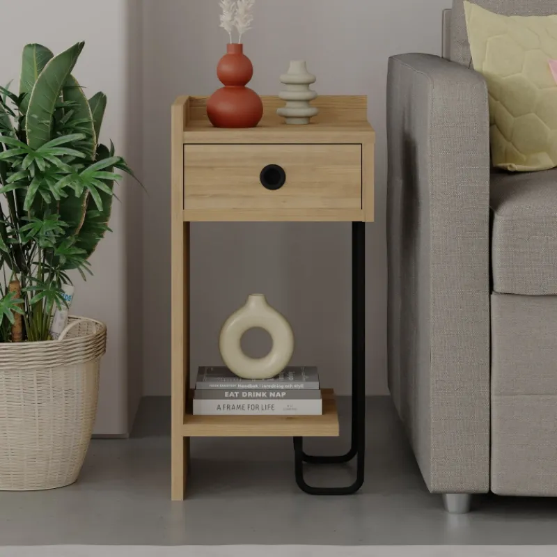 Arabic House Nachtkastje Sirius Links Naturel Outlet