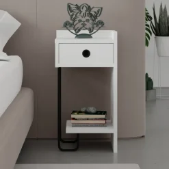 Arabic House Nachtkastje Sirius Rechts Wit Outlet